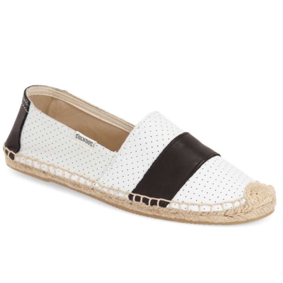Soludos Barca Perforated Leather Espadrille SlipOn - Picture 7 of 8