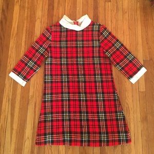 Vintage Wool Plaid Mini Dress