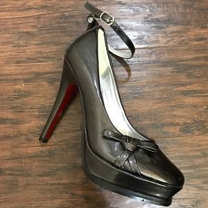 Super High Heel Black Stiletto Shoes