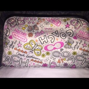 Fun Printed Coach Makeup Bag!