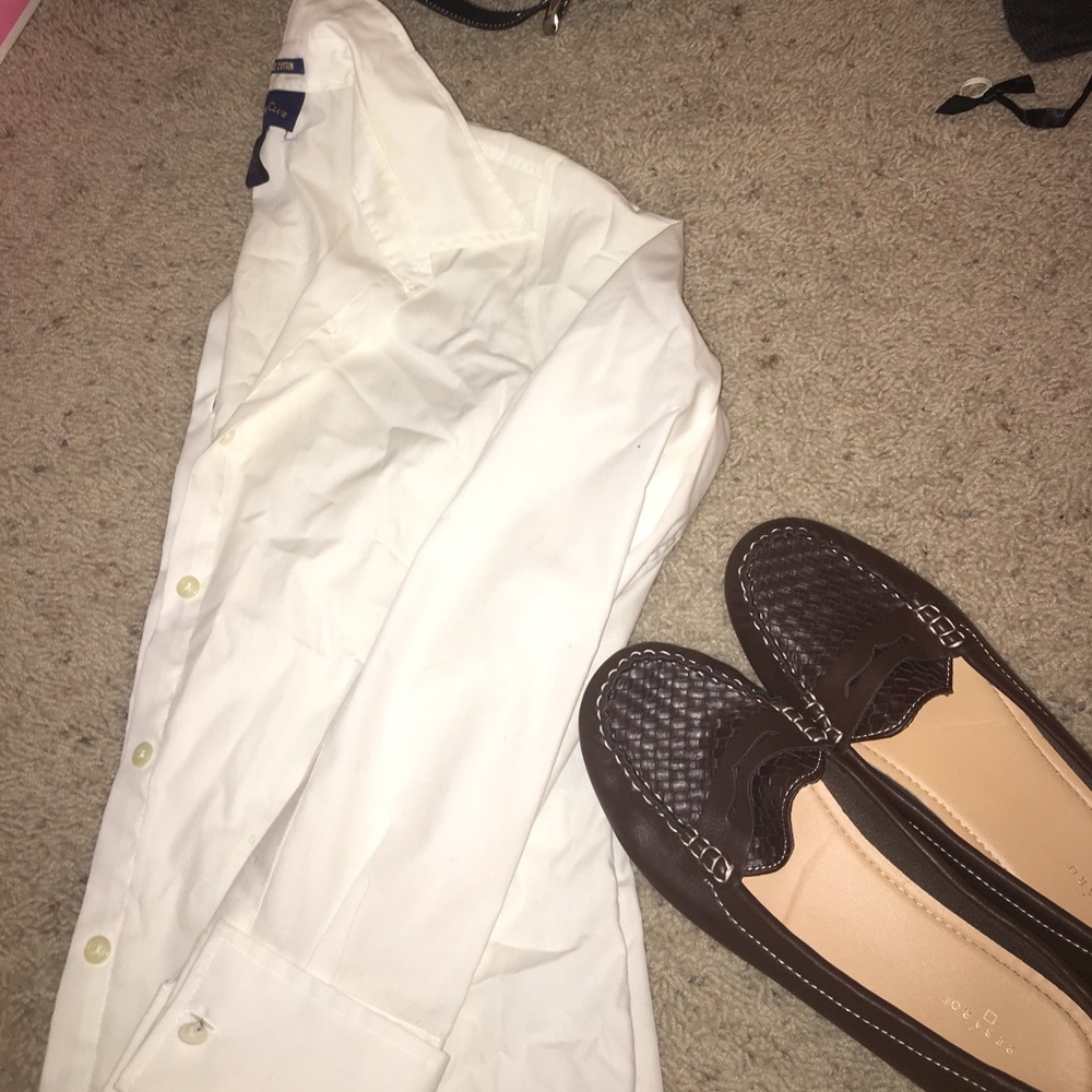 White Button up!