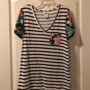 Striped Floral Shirt