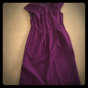 Banana republic purple silk dress size 4