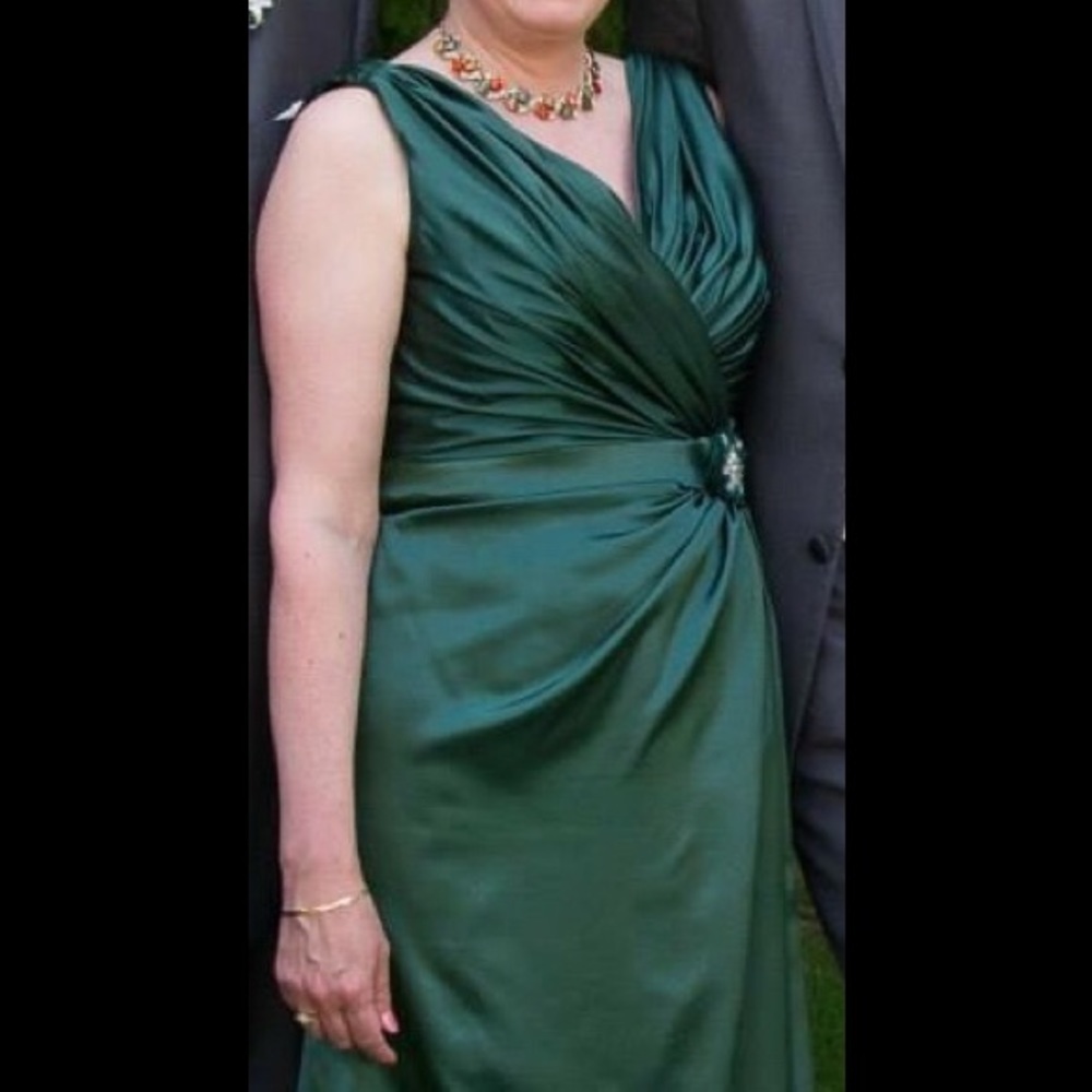 Emerald green gown