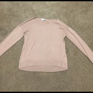 LOFT camel long sleeve sweater