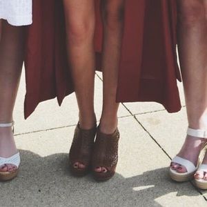Brown Geometric Wedges