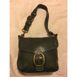 COACH Bleecker Legacy Tattersall Flap Hobo