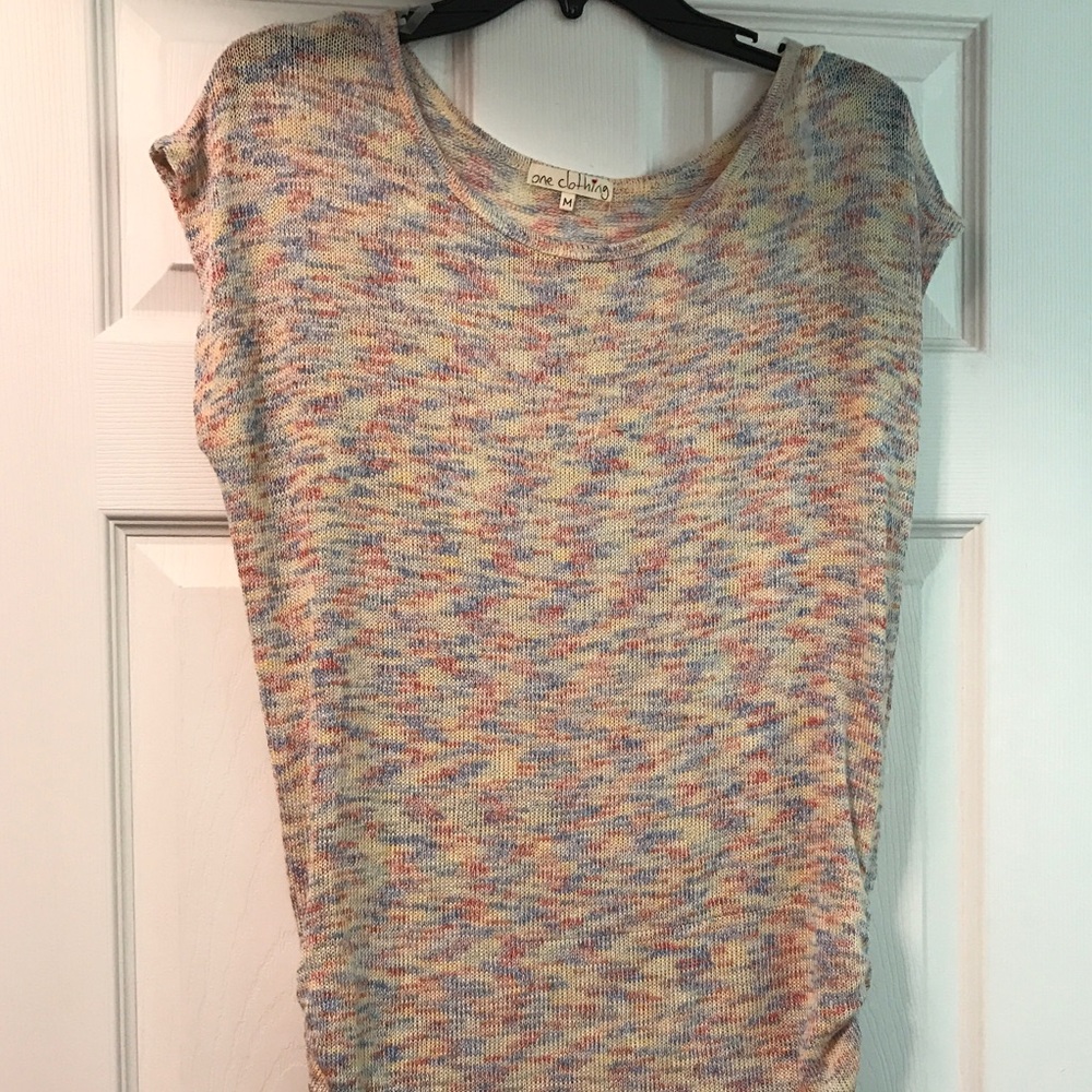 Multicolored Knit Top Size M