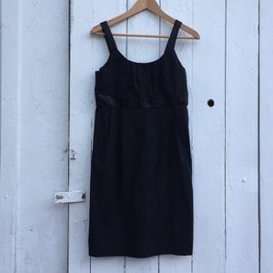 Black sleeveless dress - sparkly waist and straps