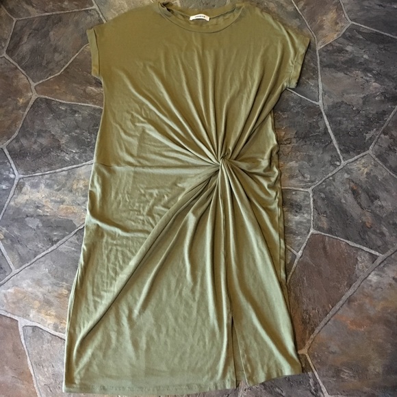 Cherish Dresses & Skirts - Olive green knotted waist dress