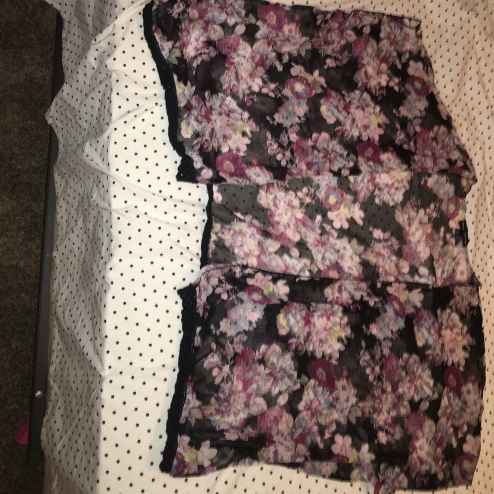 Black floral kimono
