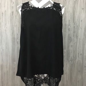 Brixton Ivy Lace Detail Blouse