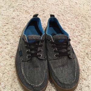 Gray Vans Boatshoes