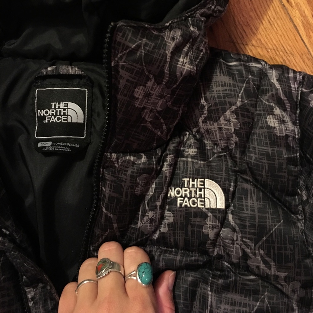 North face floral 600 down jacket