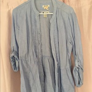 Linen blue shirt