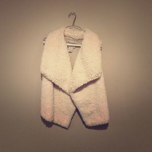 Ivory Plush Vest