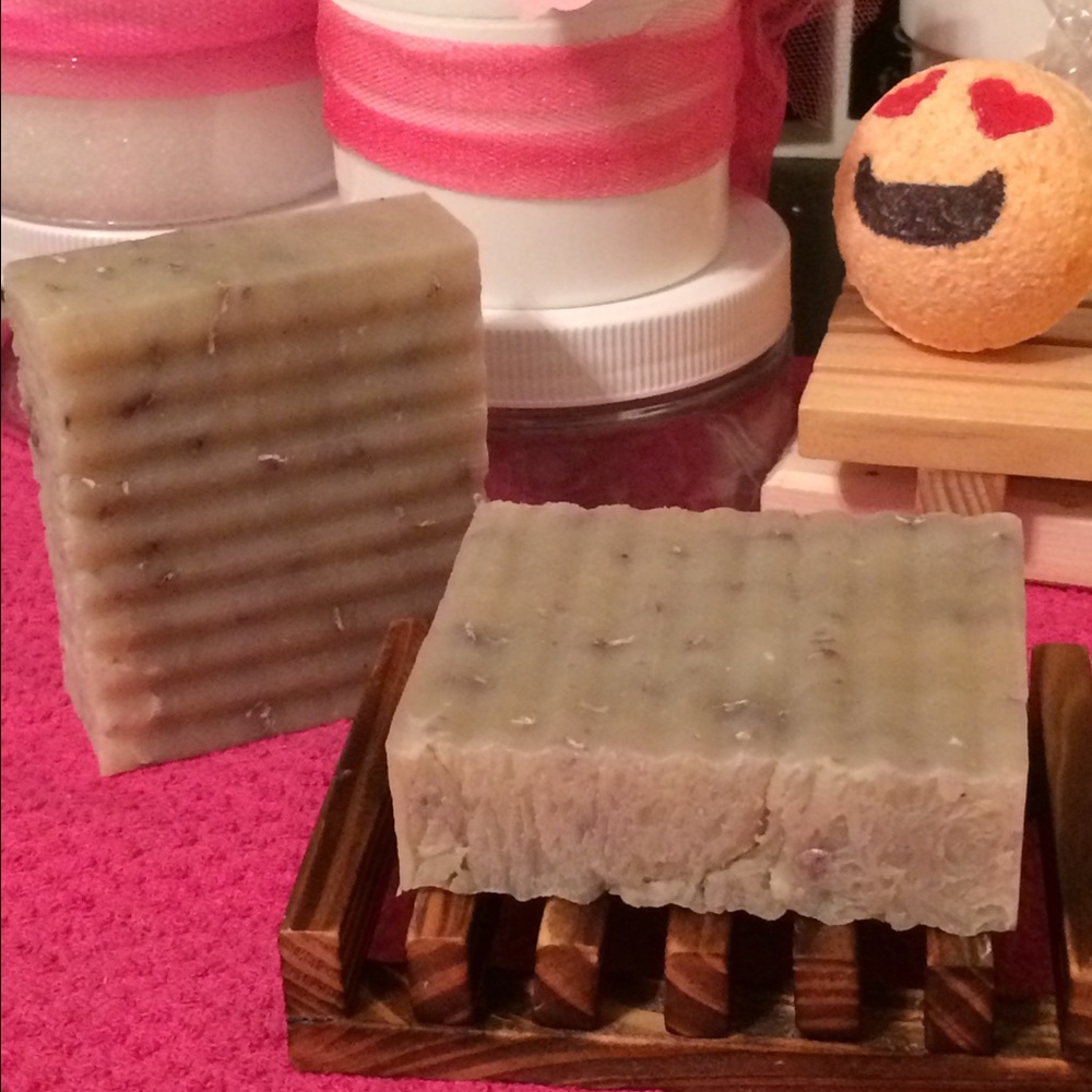 Sandalwood patchouli oats soap handmade natural