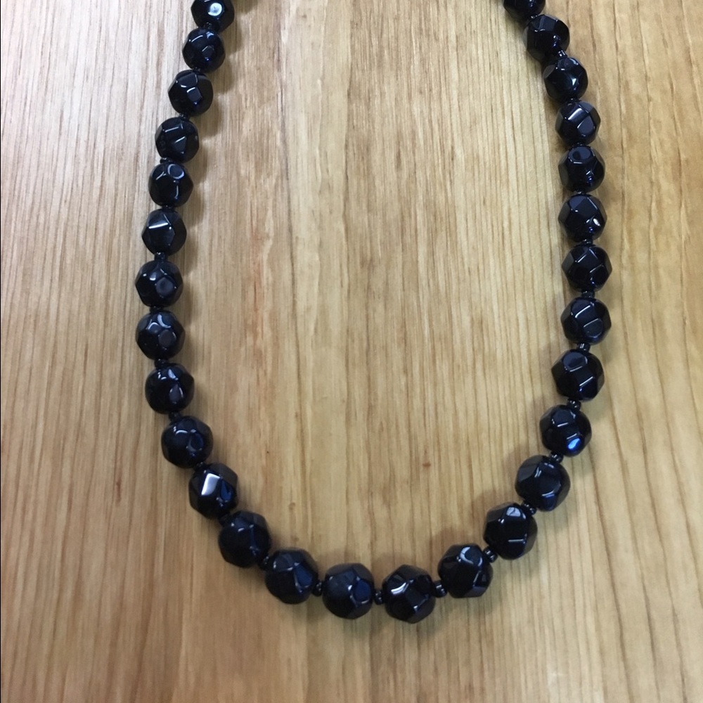 Black Beaded Necklace