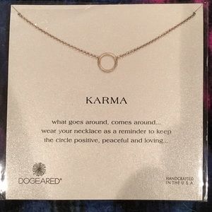 Dogeared Karma circle necklace - sterling silver