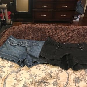 2 pair of short shorts