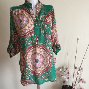 XTAREN Multicolor Blouse Sz L