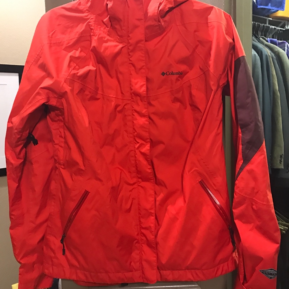Columbia - Women's Rain Jacket - Red & Burgundy