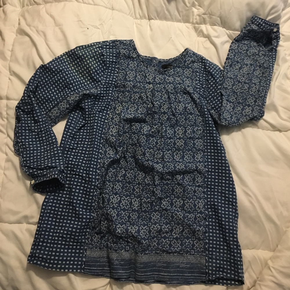 J. crew denim patterned shirt