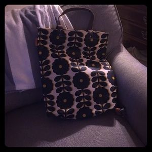 Orla Kiely yellow flower tote
