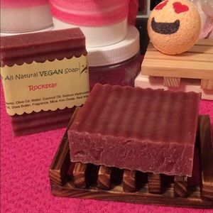 Handmade herbal bar natural Rockstar vegan soap