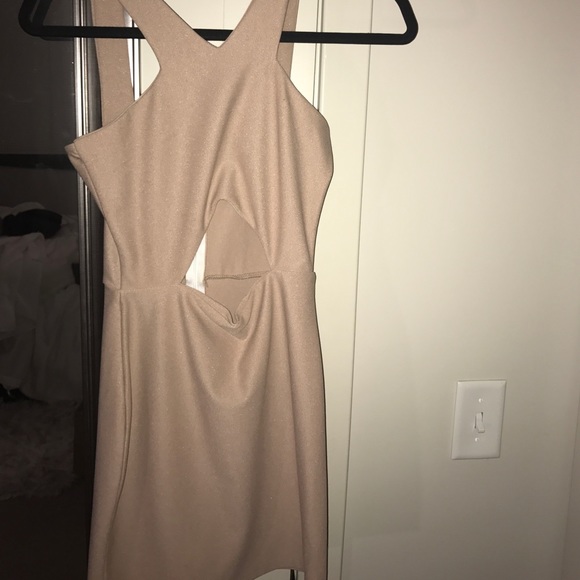 Nude cut-out mini dress - Picture 2 of 4