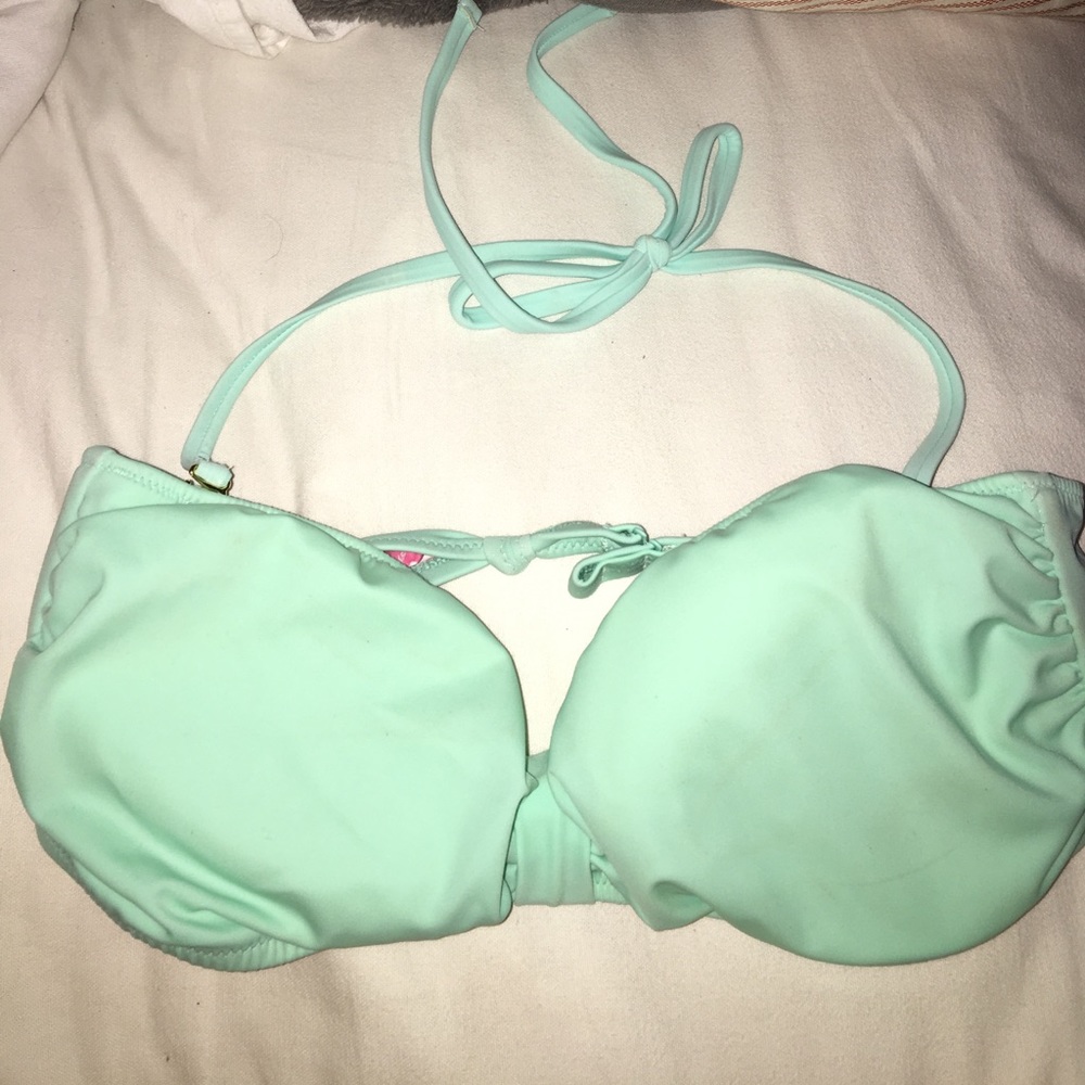 Pink bikini top