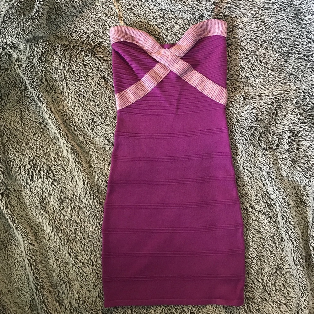 Strapless Bandage Mini Dress