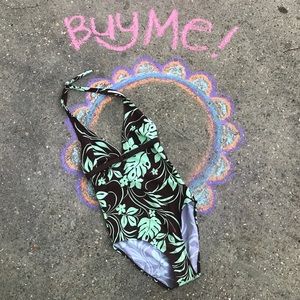 Halter top one-piece swimsuit. Size 14 Halter top one-piece swimsuit. Size 14