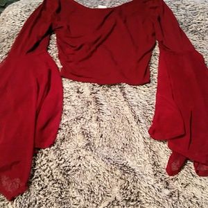 Burgundy crop crop