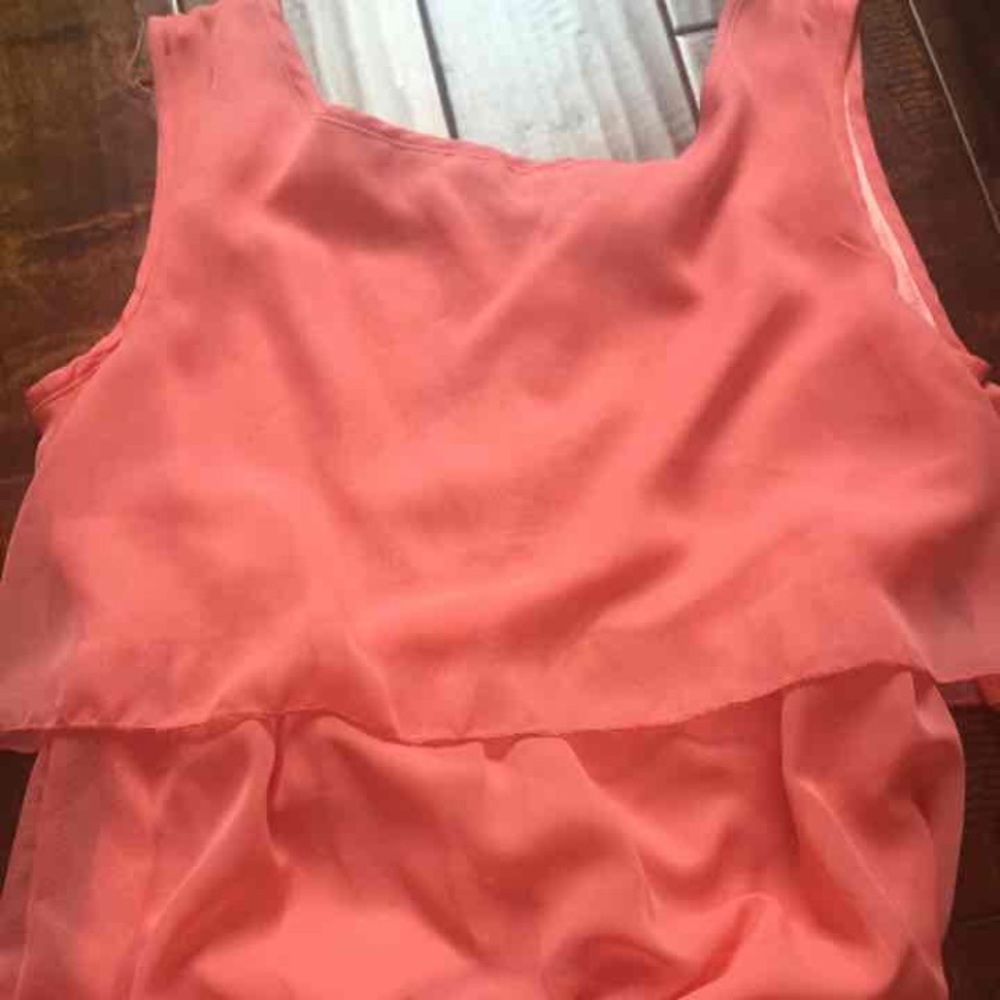 Coral maxi dress