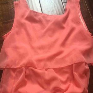 Coral maxi dress