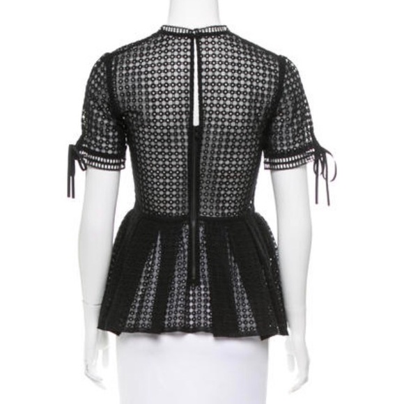 Self portrait new peplum lace top - Picture 3 of 4