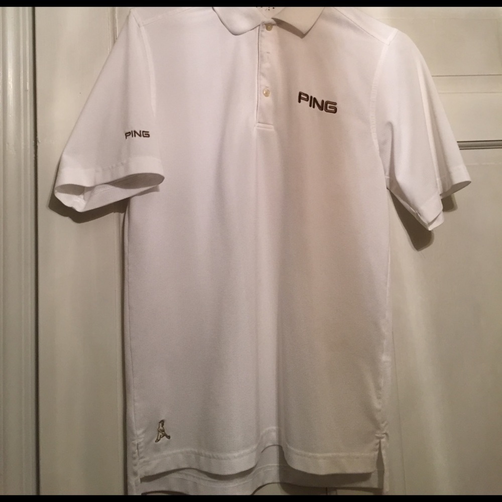 Ping Men's White breathable Golf Polo