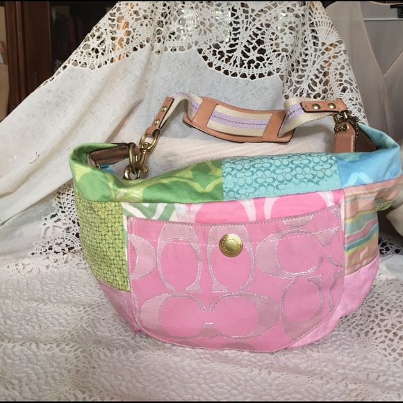 Coach Handbags - Coach LARGE patchwork purse