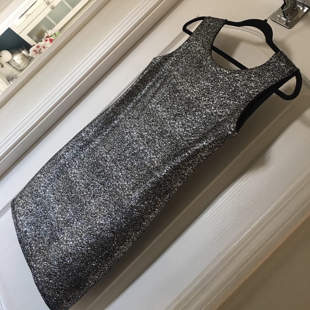Silver shimmer dress, Bought in Germany. Size Med