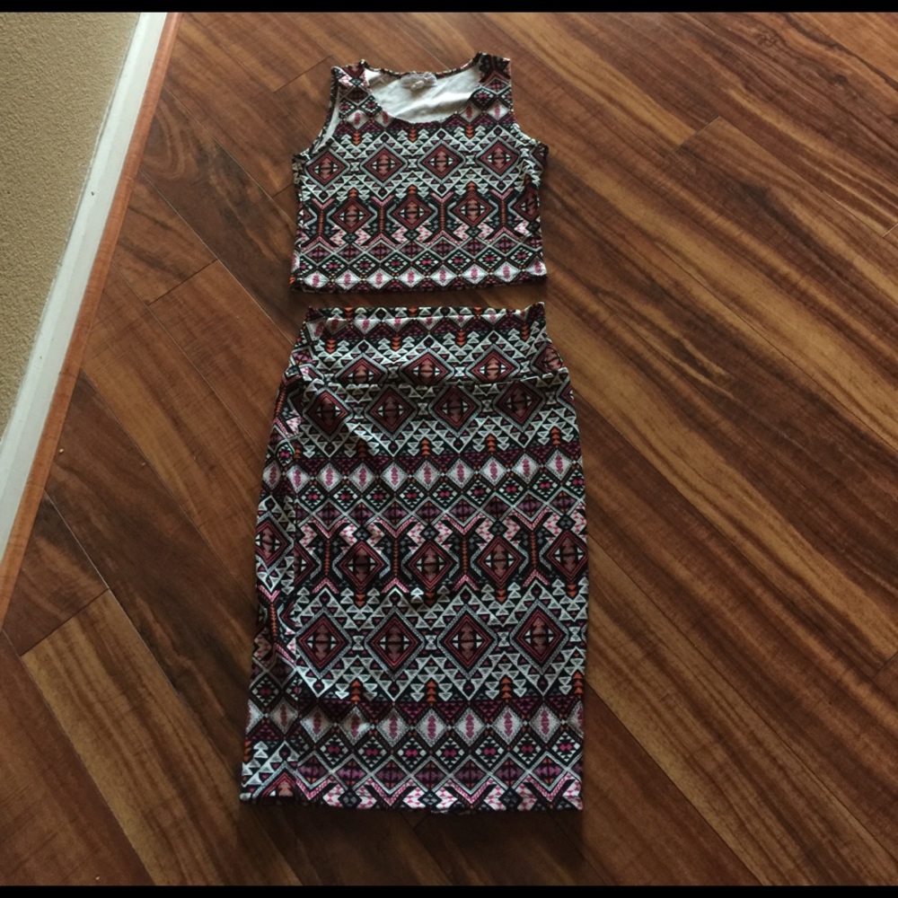 One Sweet Love set tank top and skirt size large