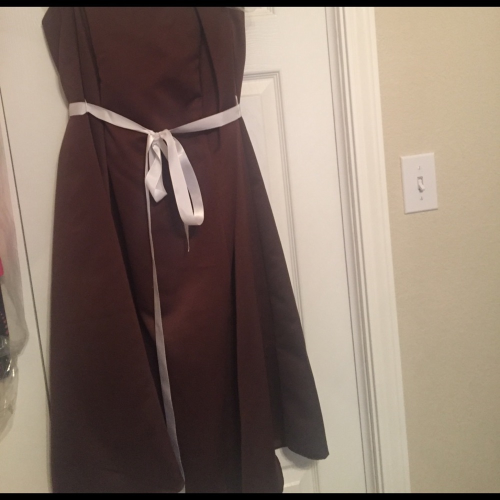 Brown Bridesmaid Dress