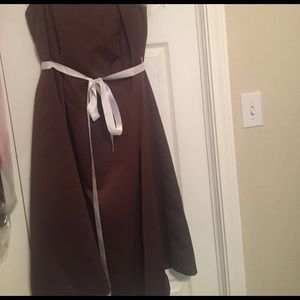 Brown Bridesmaid Dress