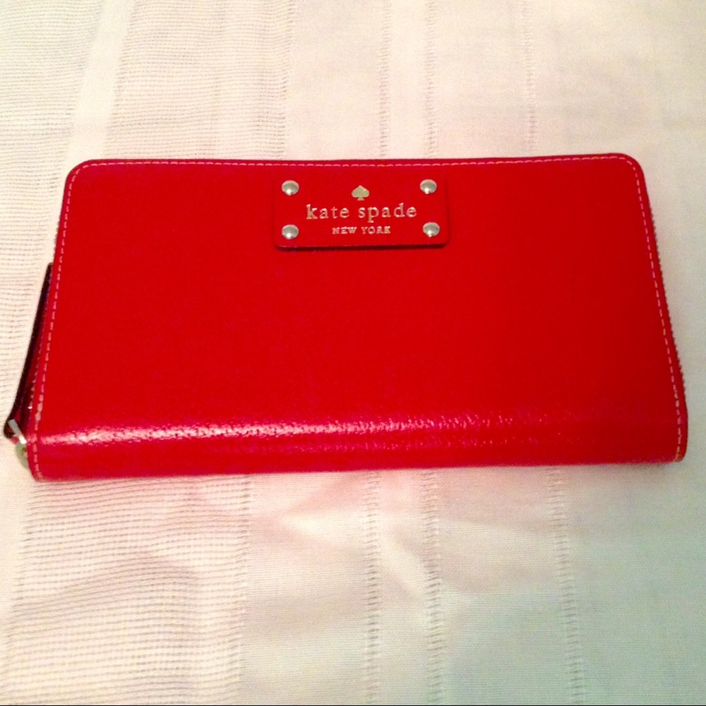 Kate Spade Red Leather Wallet
