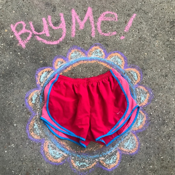 Nike Pants - Nike Tempo shorts Pink and blue sz L