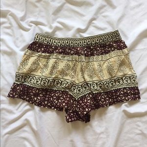 Boho Tribal Festival Shorts XS