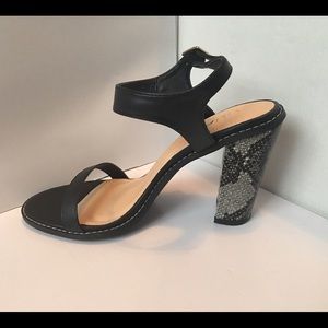 Brand new snake skin block heel sz 8.5