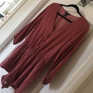 Forever 21 Dusty Rose Pink Romper! Silky soft!