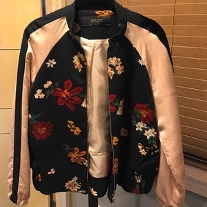 Zara floral bomber
