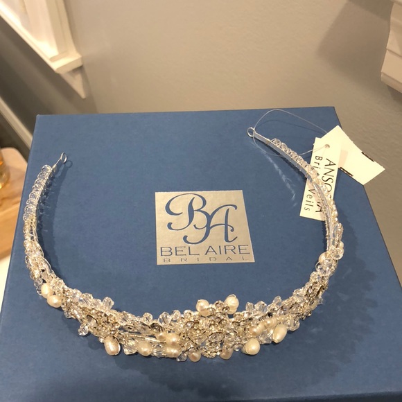 Bridal headband headpiece - Picture 4 of 4